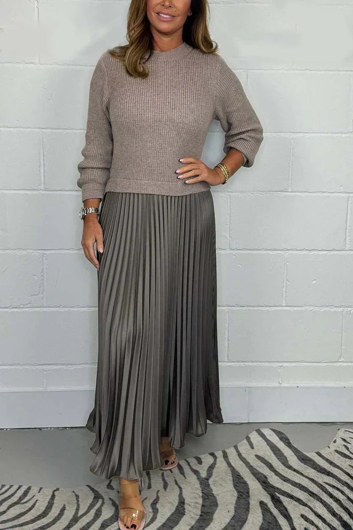 W&W Mode | Eleganter 2-In-1-Kleid-Pullover
