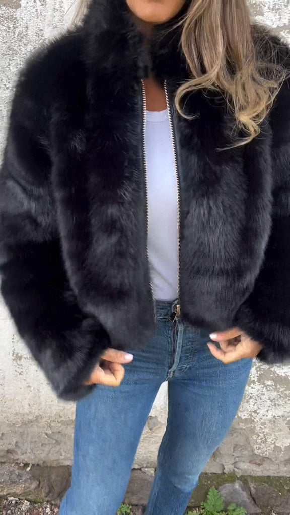 WW | Warme Elegante Faux Fur Übergangsjacke