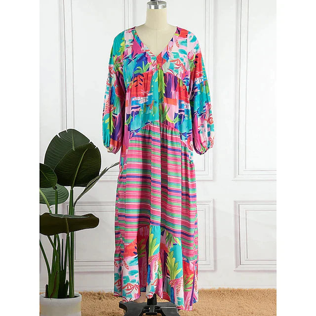 WW | Kaleidoskop Eleganz Langarmkleid