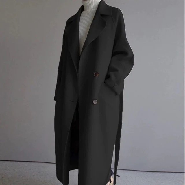 W&W Mode | Langer Trenchcoat Jas Kaschmir Damen
