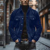 WW | Stilvolle Herren Jacke Weinlese Cord Jacke Trendy Design