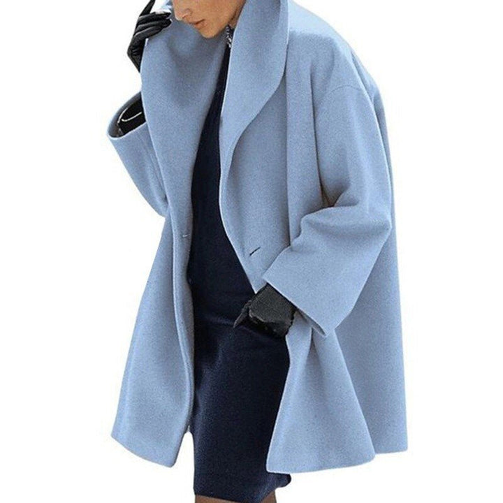 W&W Mode | Wollmantel mit breitem Kragen für Damen
