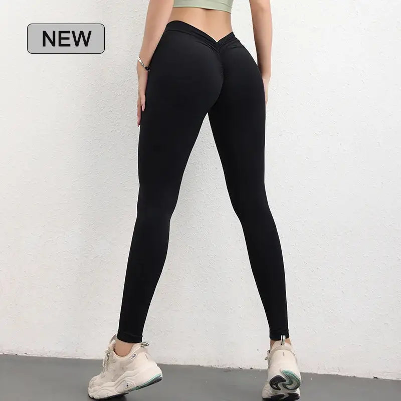WW | Sport Legging - Damen - V-Linie Hohe Taille