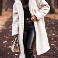 WW | Lange Sherpa Damenjacke