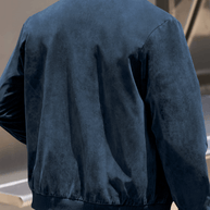 WW | Wildleder Retro Reißverschluss Herrenjacke Bomberjacke