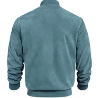 WW | Wildleder Retro Reißverschluss Herrenjacke Bomberjacke