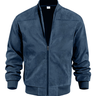 WW | Wildleder Retro Reißverschluss Herrenjacke Bomberjacke