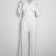 Eleganter V-Ausschnitt Jumpsuit