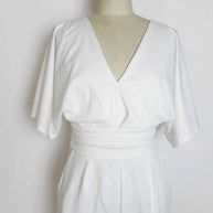 Eleganter V-Ausschnitt Jumpsuit