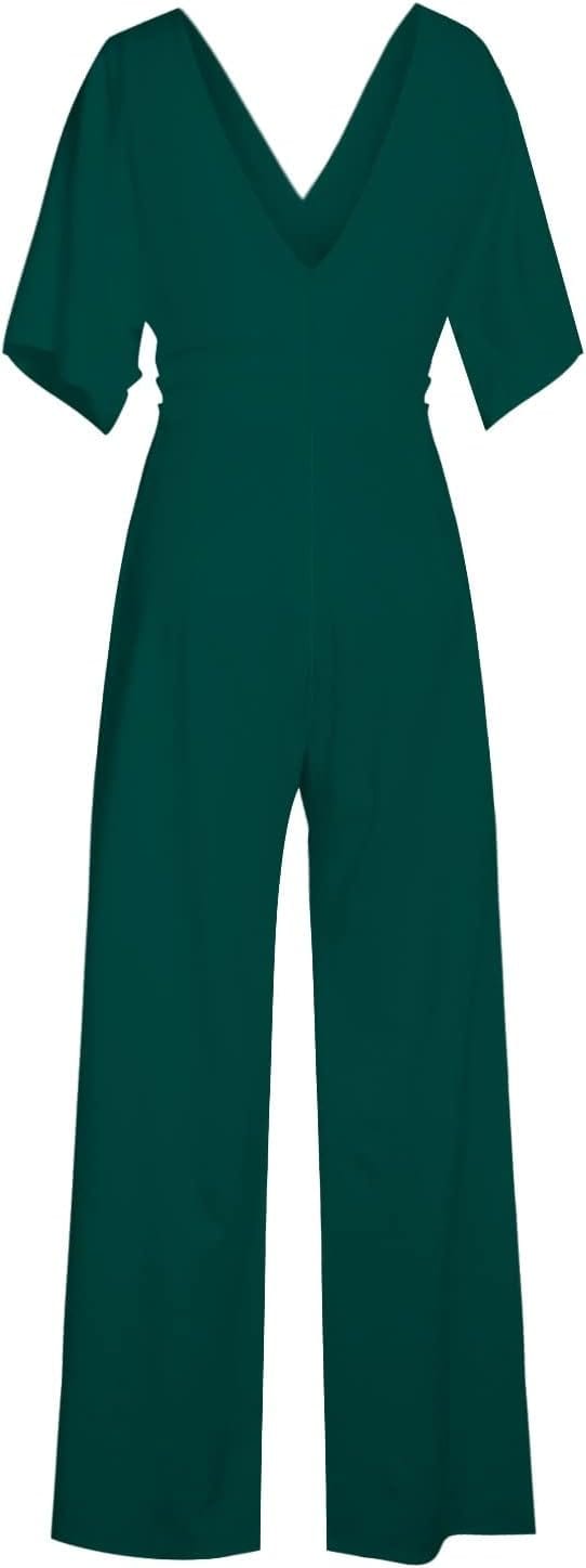 Eleganter V-Ausschnitt Jumpsuit