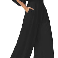 Eleganter V-Ausschnitt Jumpsuit