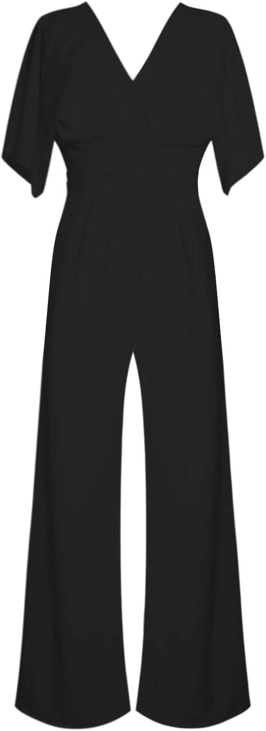 Eleganter V-Ausschnitt Jumpsuit