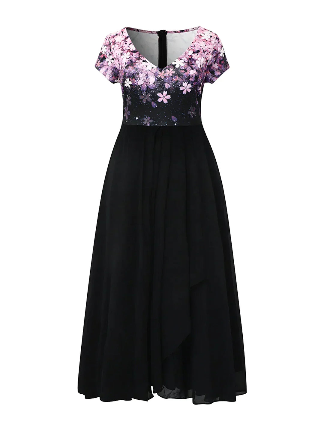 W&W Mode | Elegantes Midi Kleid mit Blumen-Spitze