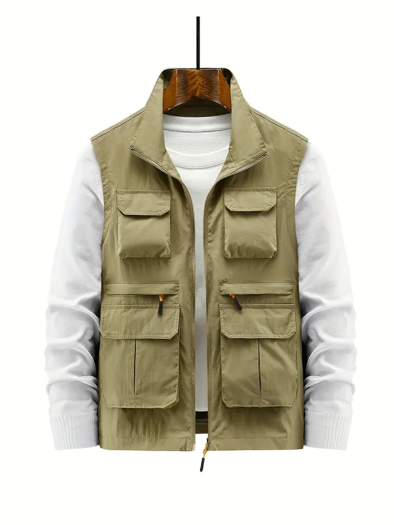 WW - Vest met meerdere zakken met rits voor heren