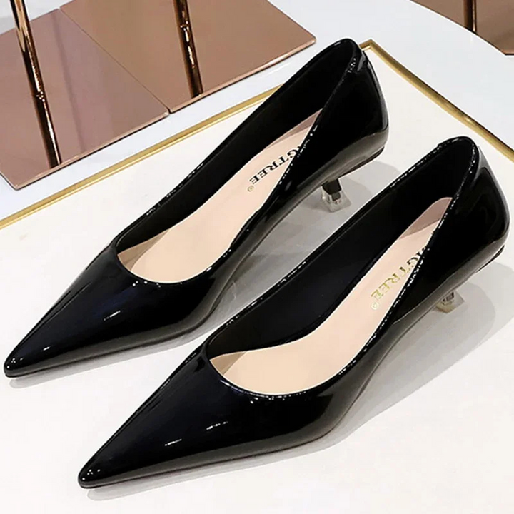 W&W Mode | Damen Kitten Heels Schwarz