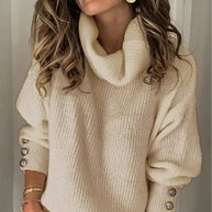 WW | Oversized Warme Damen Rollkragenpullover
