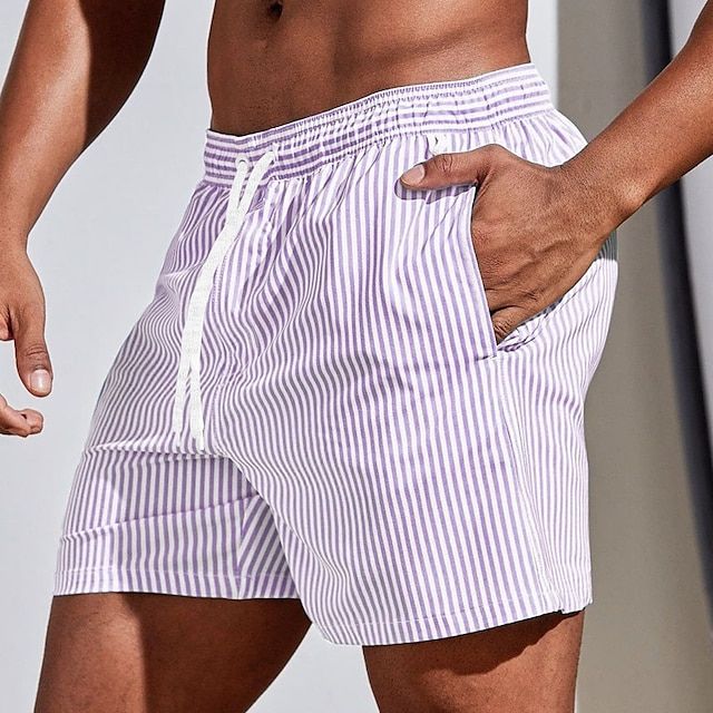 W&W Mode | Klassische Gestreifte Boardshorts