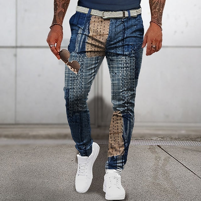 WW | Klassische Patchwork Sommerhosen Für Männer