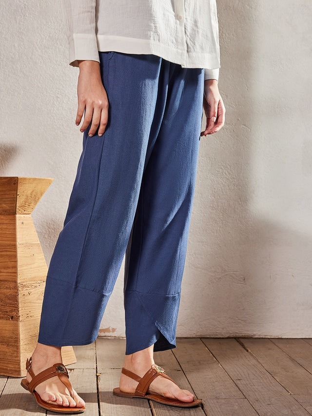 WW | Bequeme Weite Leinenhose für Damen