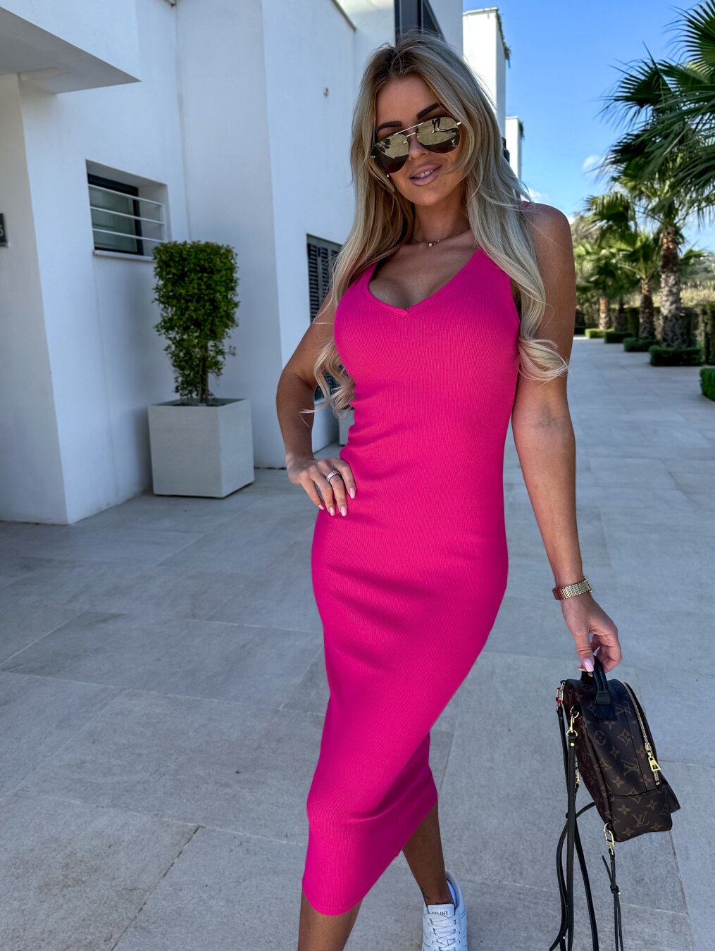 WW | Stilvolles Off Shoulder Crop Top und Midi Rock Set
