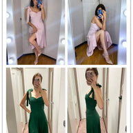 WW | Rückenfreies Korsett Korean Midi-Kleid für Frauen