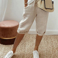 WW | Shorts aus Baumwolle und Leinen für Frauen