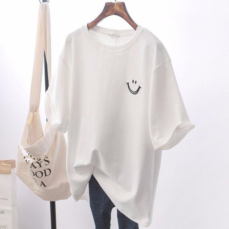 WW | Lässiges Smiley T-shirt Für Damen Entspannt & Trendy