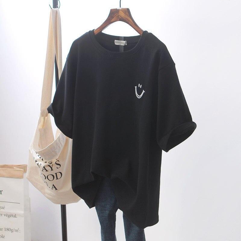 WW | Lässiges Smiley T-shirt Für Damen Entspannt & Trendy