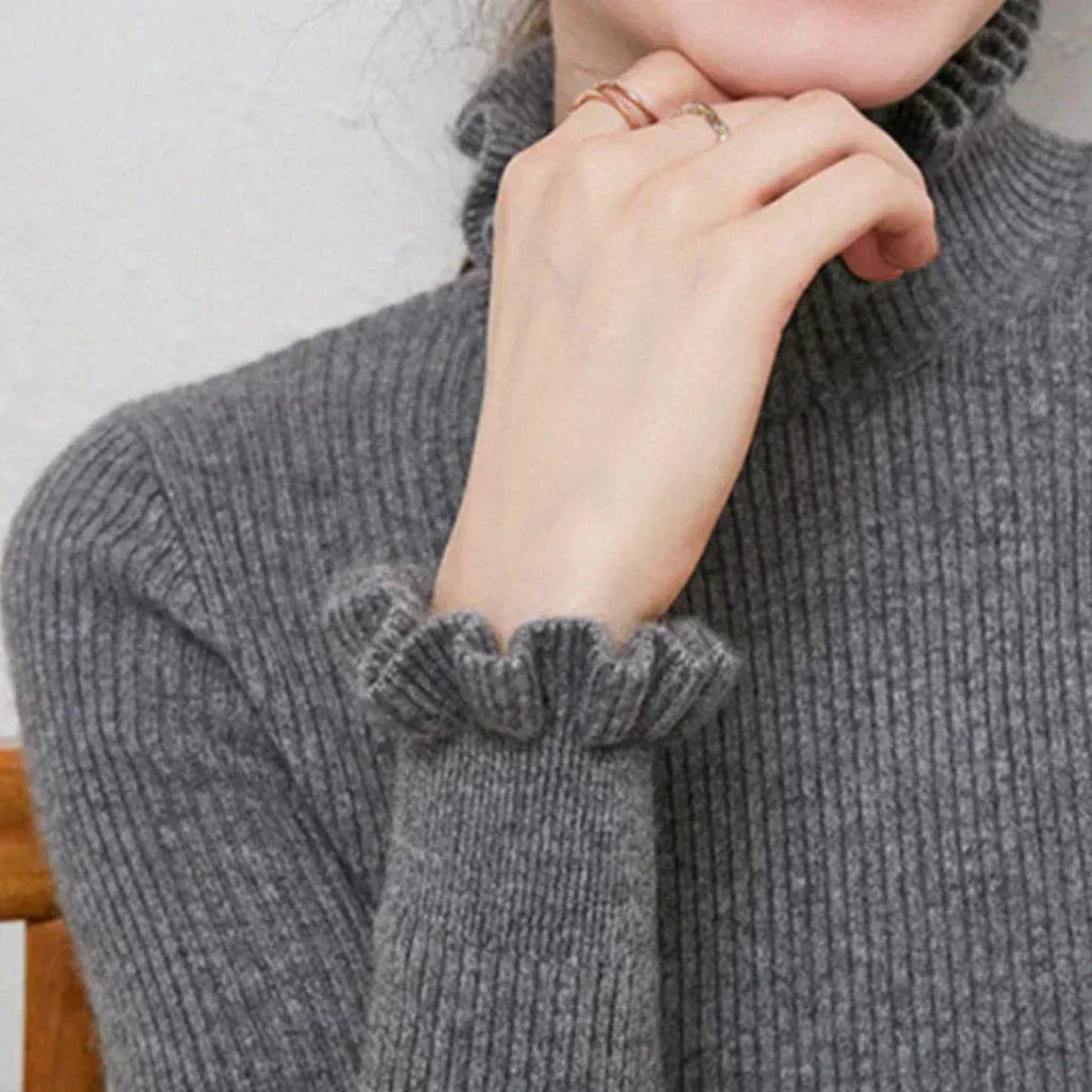 WW | Pullover aus Strick für Frauen mit Kragen