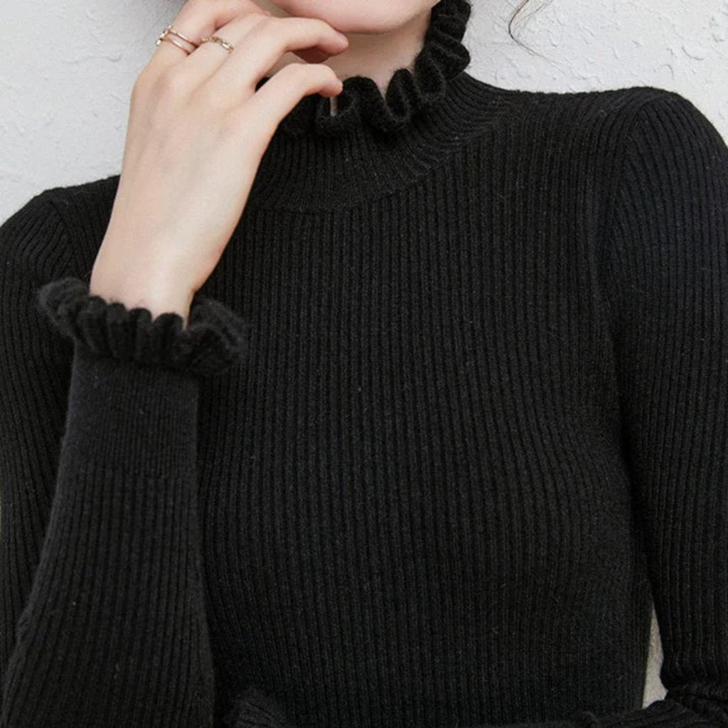 WW | Pullover aus Strick für Frauen mit Kragen