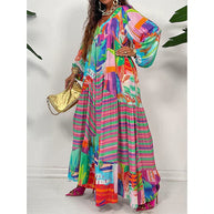 WW | Kaleidoskop Eleganz Langarmkleid