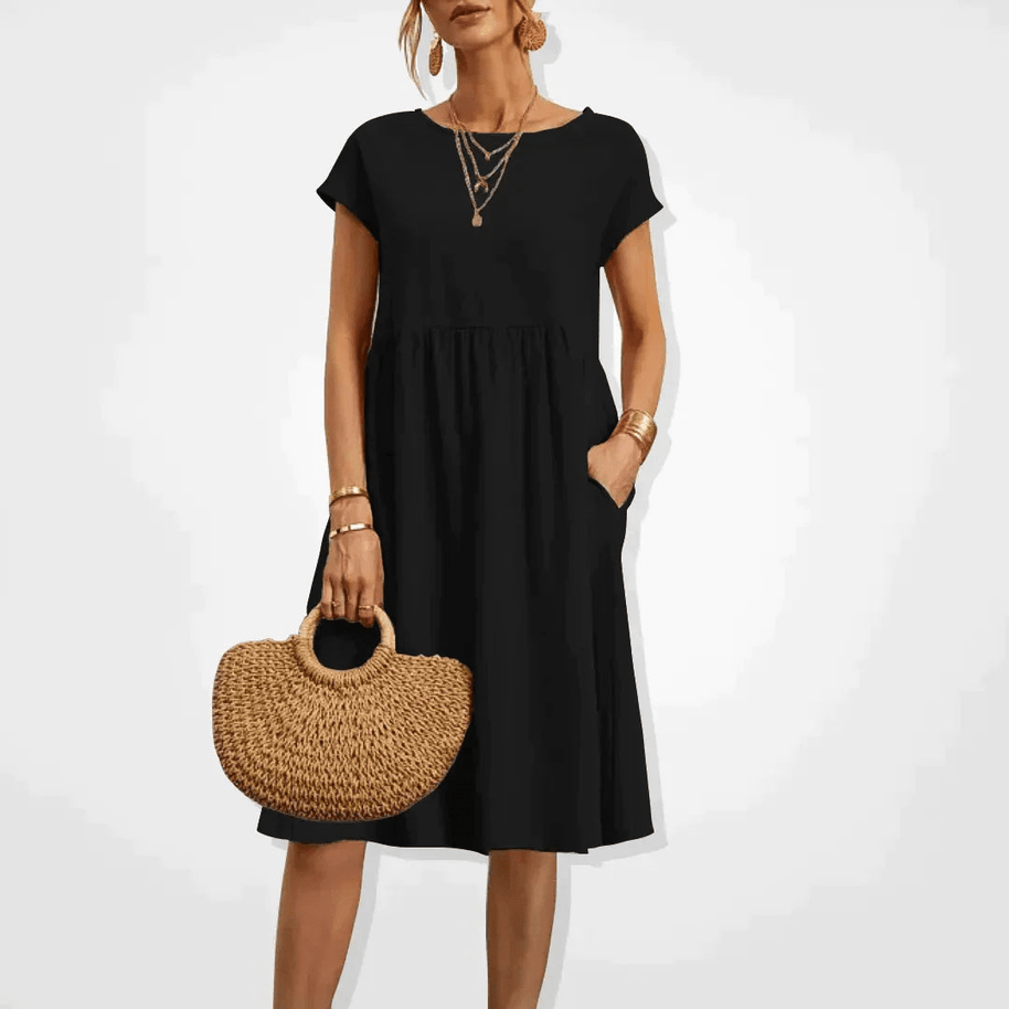 WW | Damen Kleid Stilvolles Midi Kleid Sommerliche Eleganz