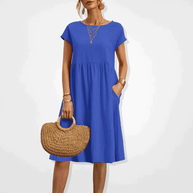 WW | Damen Kleid Stilvolles Midi Kleid Sommerliche Eleganz