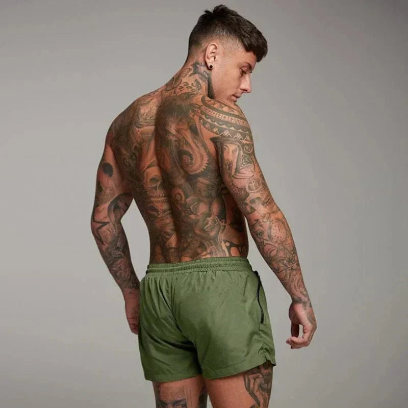 W&W Mode | Kurze Badeshorts für Männer mit Tasche
