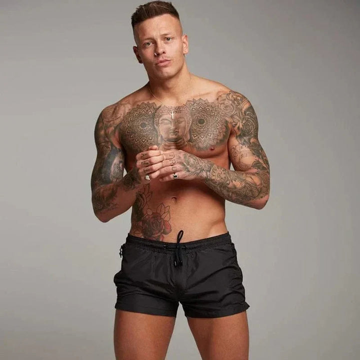 W&W Mode | Kurze Badeshorts für Männer mit Tasche