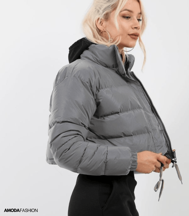 Pufferjacke mit Kordelzug