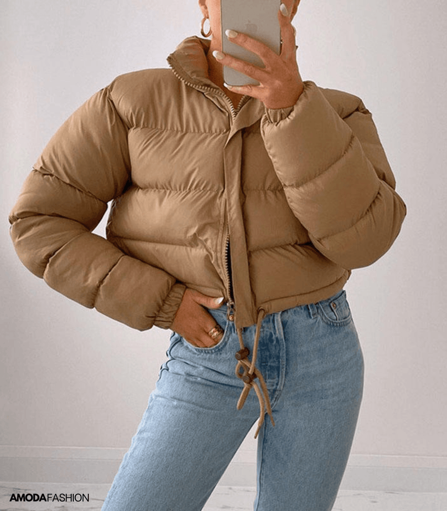 Pufferjacke mit Kordelzug