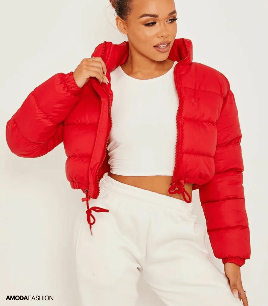 Pufferjacke mit Kordelzug