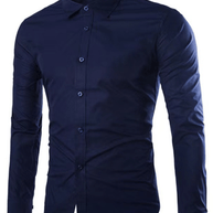 WW | Lässiges Bügelfreies Slim Fit Herrenhemd