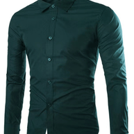 WW | Lässiges Bügelfreies Slim Fit Herrenhemd