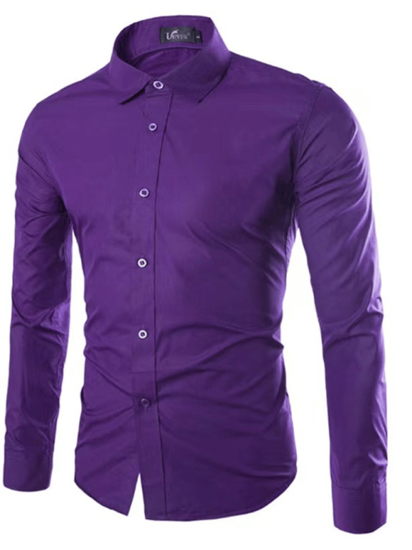 W&W Mode | Lässiges Bügelfreies Slim Fit Herrenhemd