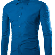 WW | Lässiges Bügelfreies Slim Fit Herrenhemd