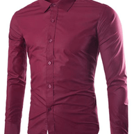 WW | Lässiges Bügelfreies Slim Fit Herrenhemd