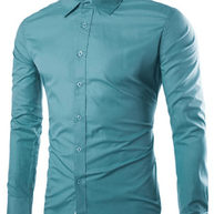WW | Lässiges Bügelfreies Slim Fit Herrenhemd