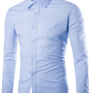 WW | Lässiges Bügelfreies Slim Fit Herrenhemd