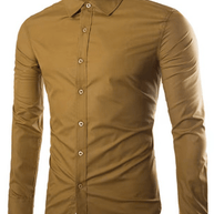 WW | Lässiges Bügelfreies Slim Fit Herrenhemd