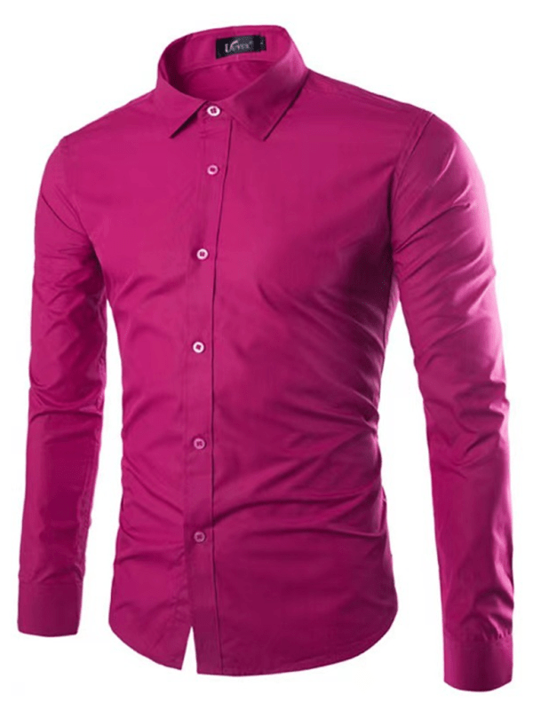 W&W Mode | Lässiges Bügelfreies Slim Fit Herrenhemd