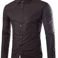 WW | Lässiges Bügelfreies Slim Fit Herrenhemd
