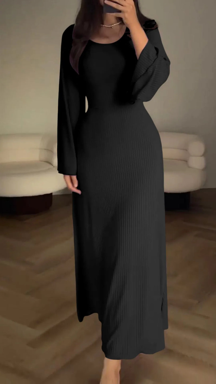 Elegantes Bodycon Maxikleid