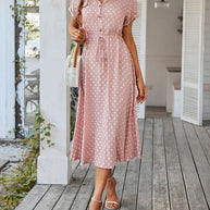 WW | Damen Ballmuster Kleid